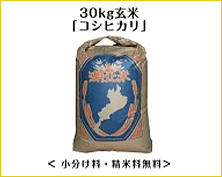 滋賀県湖北産 こしひかり 玄米30kgのイメージ